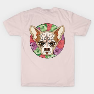 Chihuahua Puppy Dog with Flowers T-Shirt